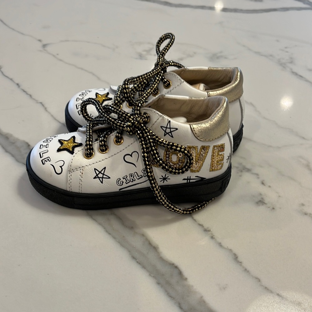 Brand new Falcotto high top baby girl sneakers size 23